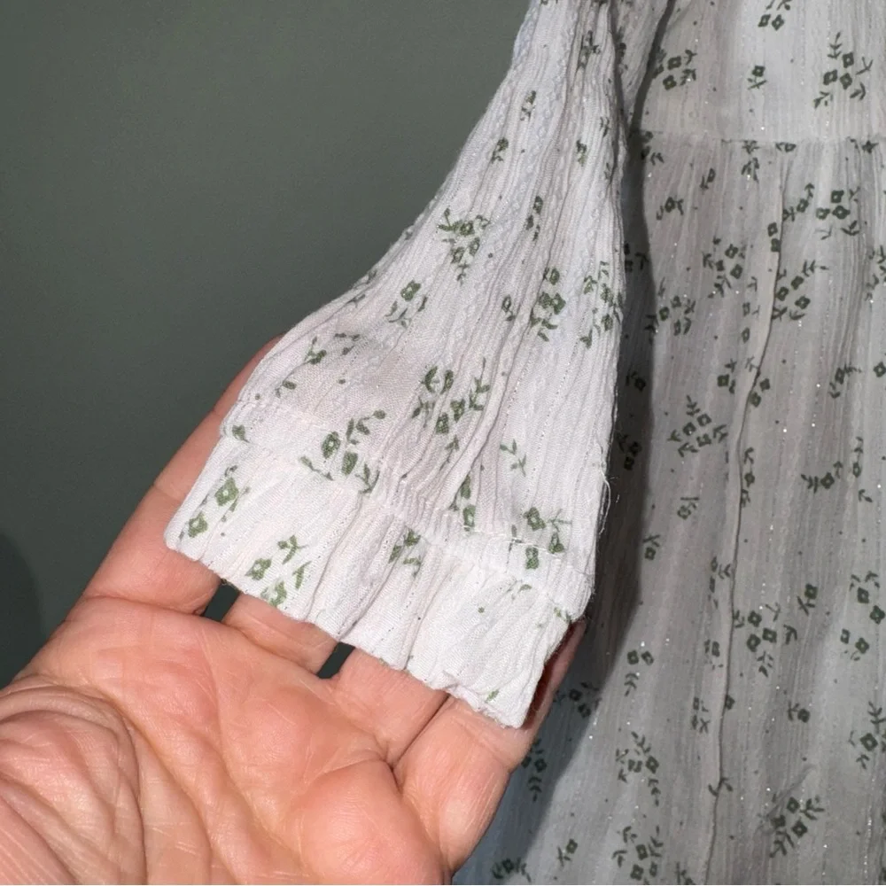 THE OAKS Apparel Company Girls Green Ivy‎ Dress Size 7 Lined